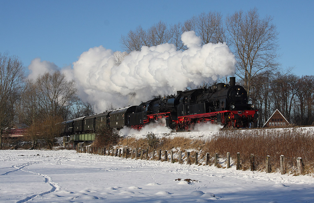 Doppelter Winterdampf