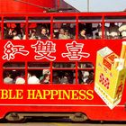 Doppeltes Glück im Doppeldeckerbus in Hongkong