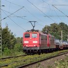 Doppeltraktion mit Baureihe 151 in Hilden
