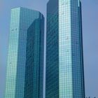 Doppeltürme der Deutschen Bank in Frankfurt am Main