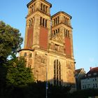 Doppelturmfassade der historistischen Antoniuskirche in Münster