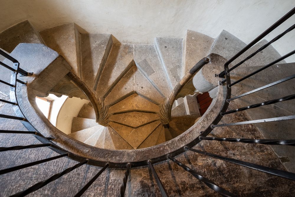 Doppelwendeltreppe in der Grazer Burg