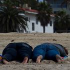 DOPPIA PENNICA SULLA SPIAGGIA DI SANTA MONICA