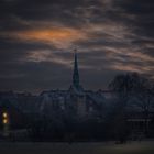 Dorf am Abend