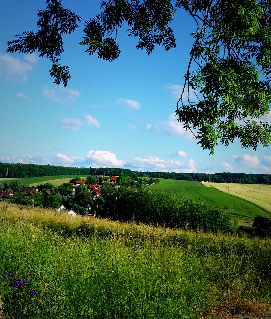 Dorf am Abend