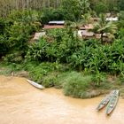 dorf am fluß, laos 2010