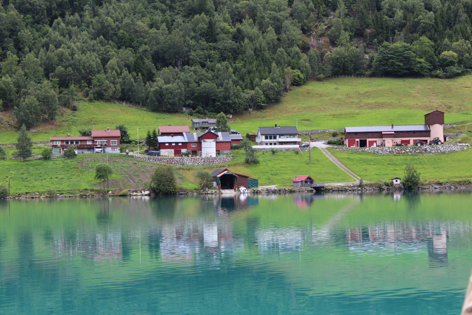 Dorf am Gletscher