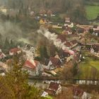 Dorf am Morgen