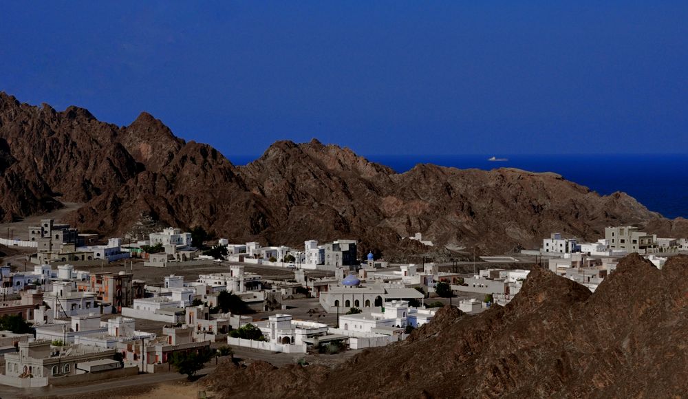 Dorf an der Küste bei Muscat