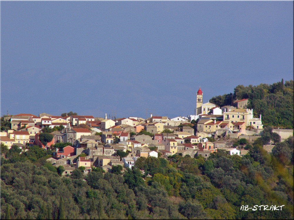 Dorf auf Corfu