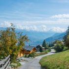 Dorf Haute-Nendaz im Wallis / Schweiz