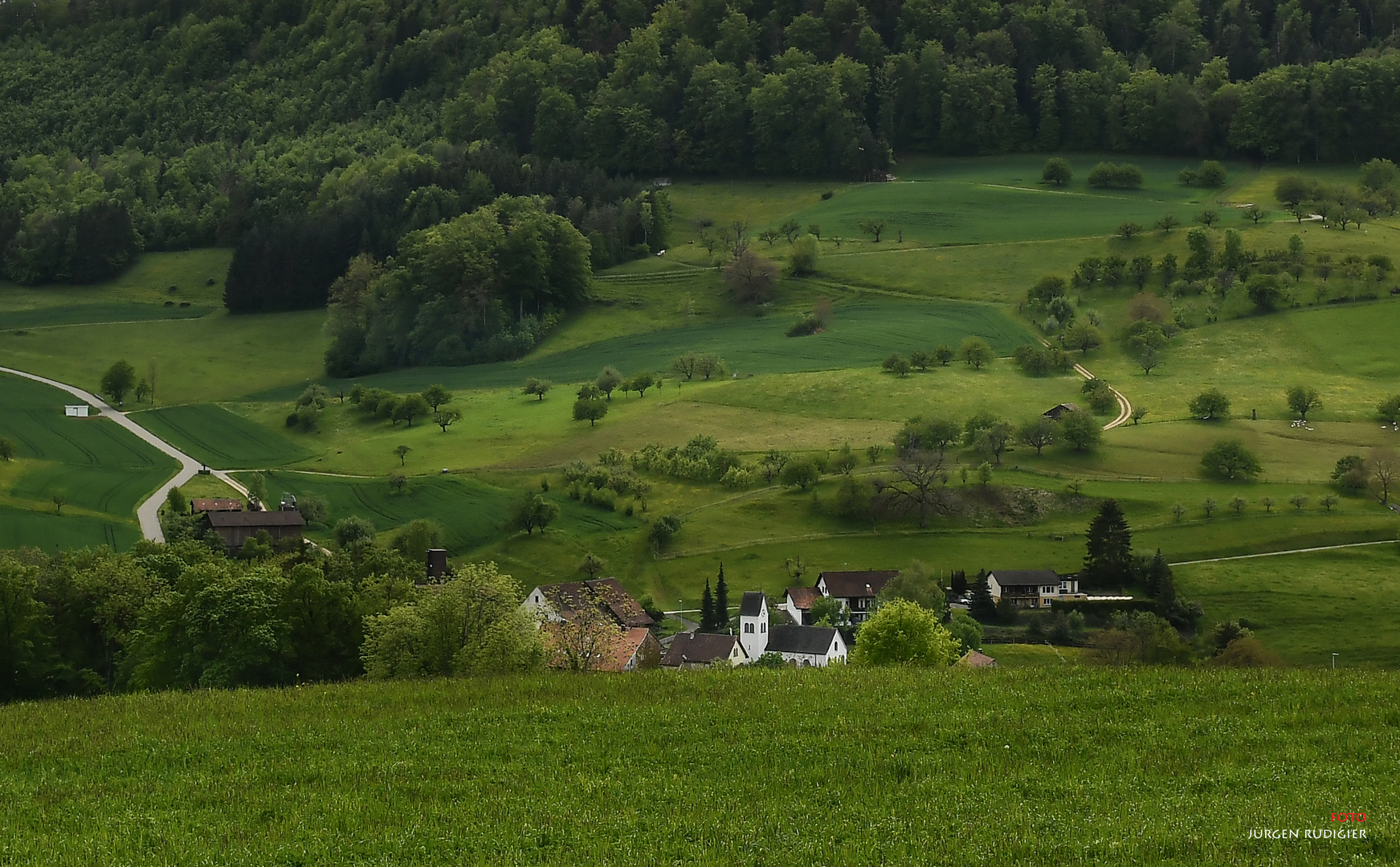 Dorf im Grünen