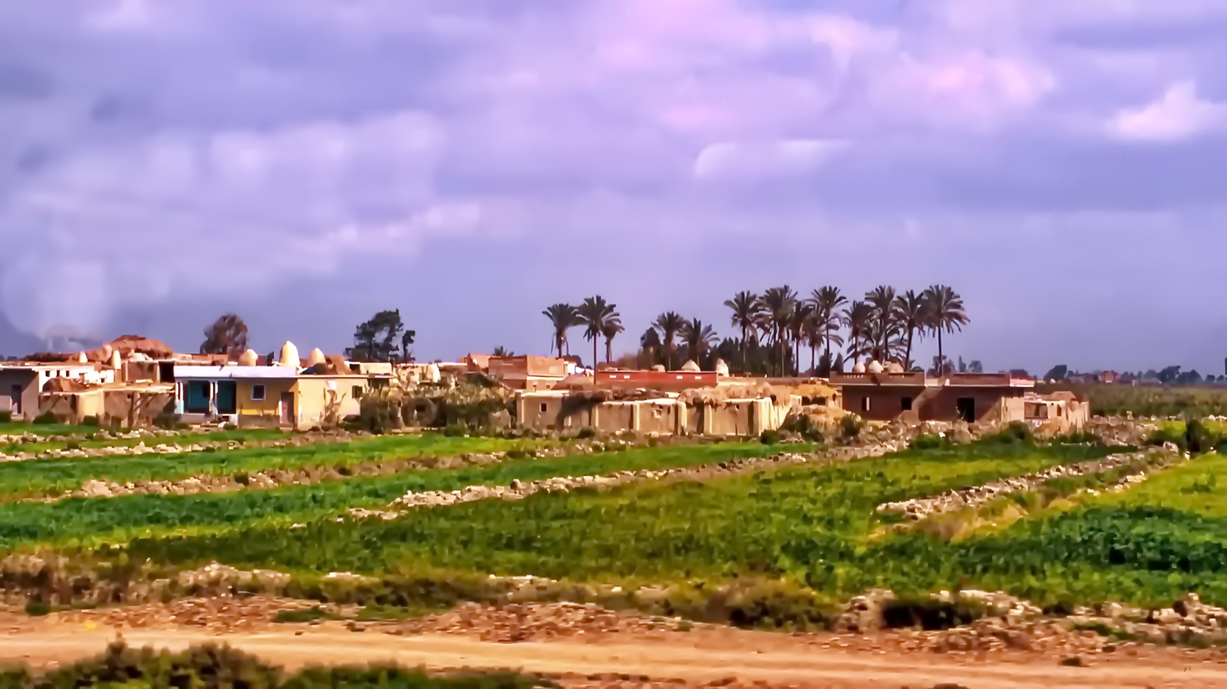 Dorf im Nildelta