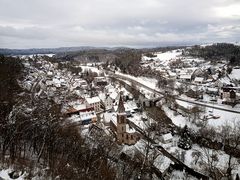 Dorf im Schnee