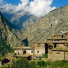 Dorf im Tal des Karnali-Rivers