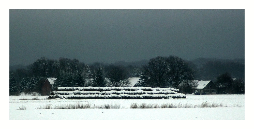 Dorf im Winter