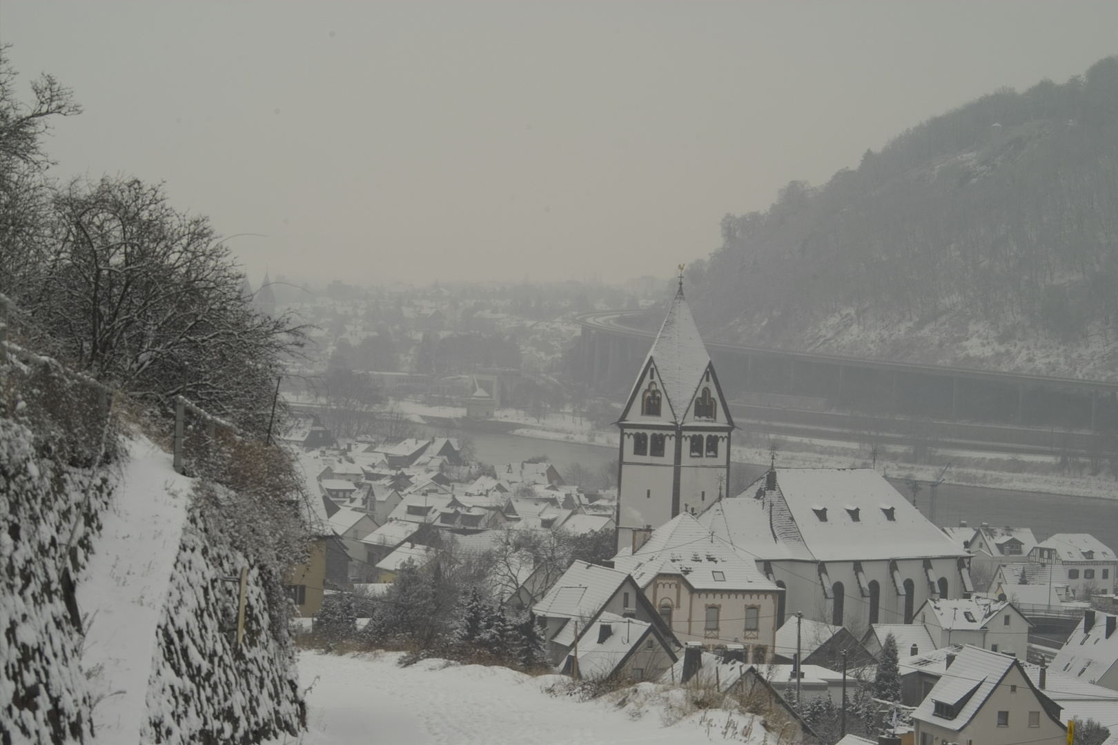 dorf im winter