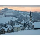 Dorf im Winterschlaf