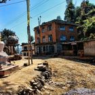 Dorf in den Berge Nepals