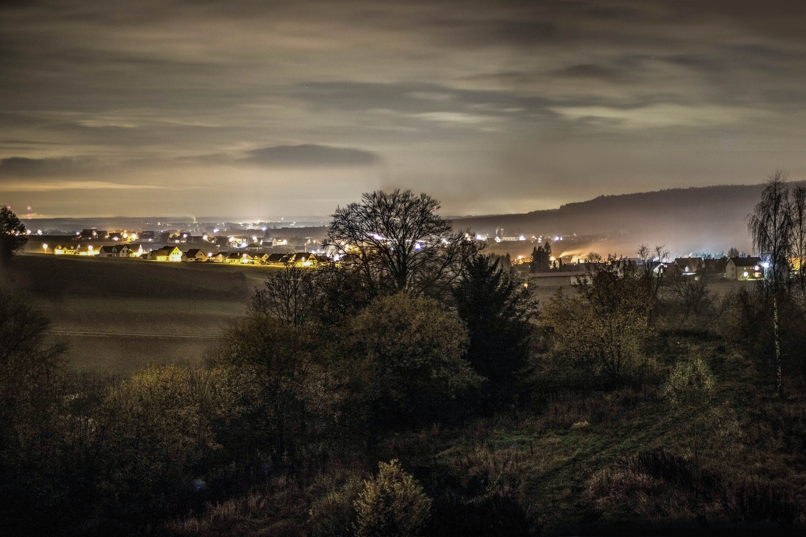 Dorf in der Nacht