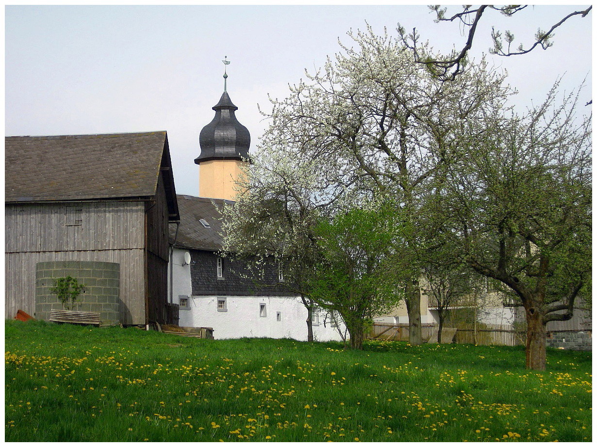 Dorf Isaar im Bayerischen Vogtland