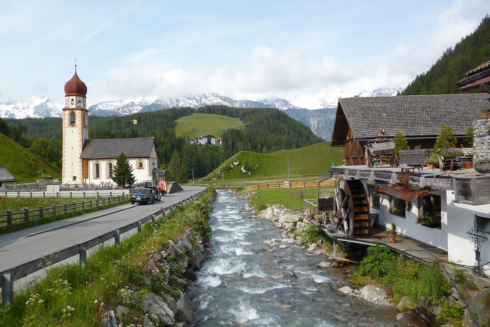 Dorf Niederthai im Ötztal