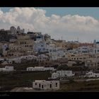 Dorf rund um Santorin