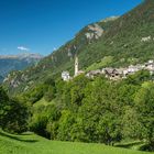 Dorf Soglio im Bergell