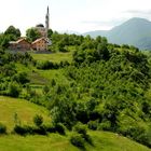 Dorf und Moschee von Isacic, in Bosnien und Herzegowina