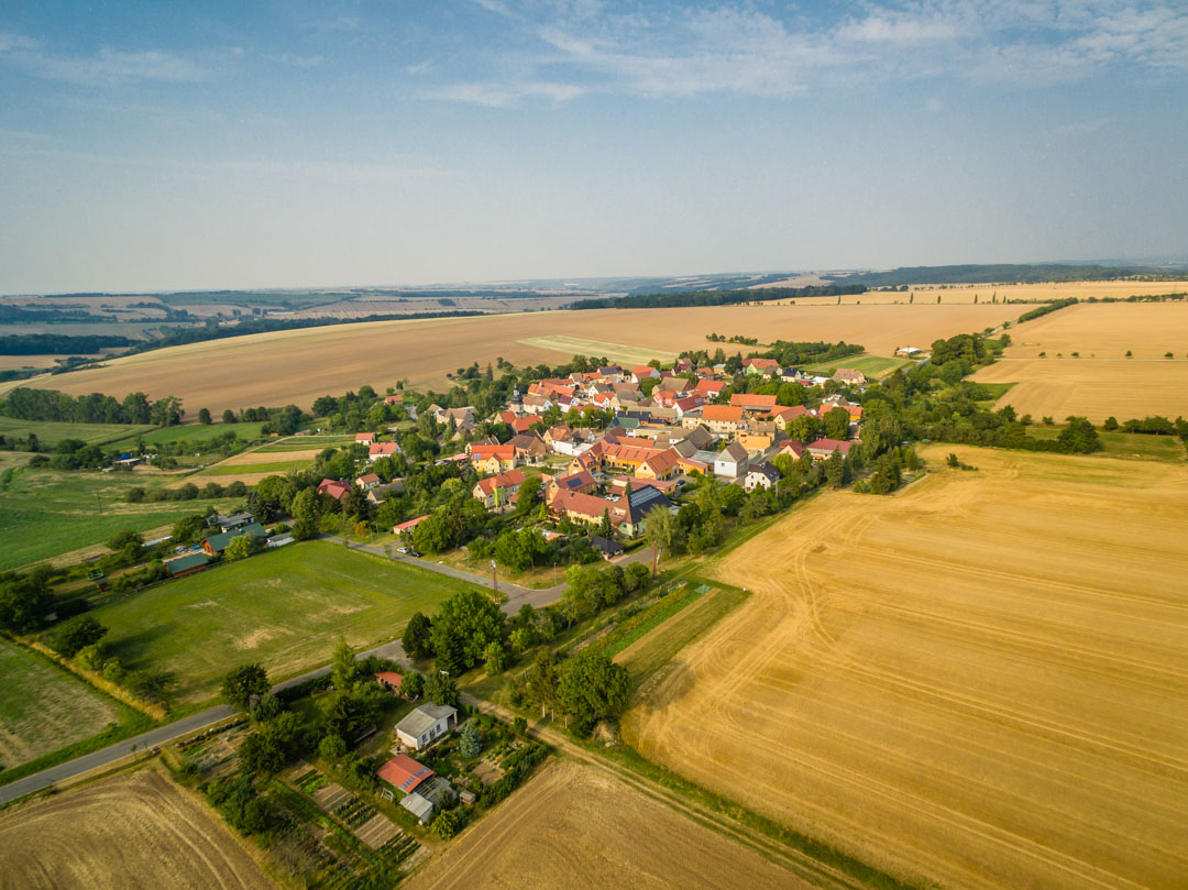 Dorf von oben