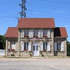 Dorfbahnhof in Frankreich