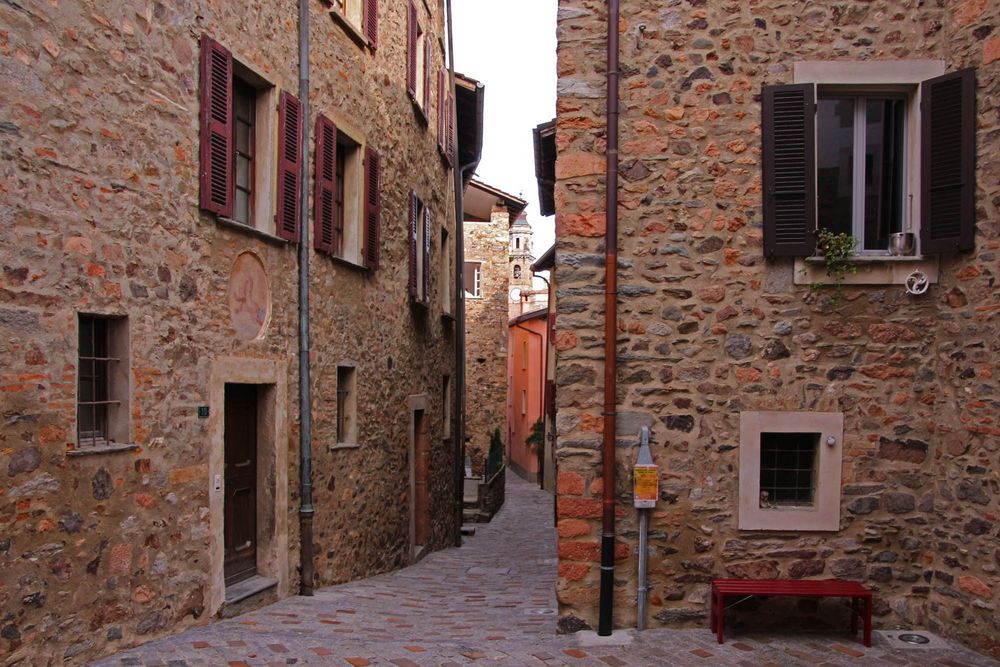 Dorfgasse in Carona