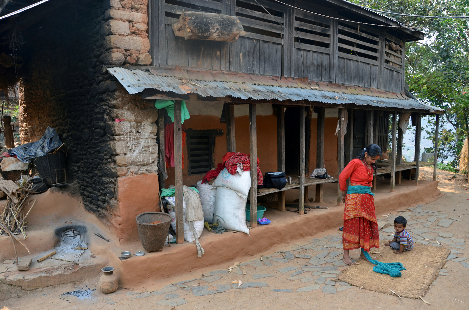 Dorfidylle in Bungkot bei Gorkha