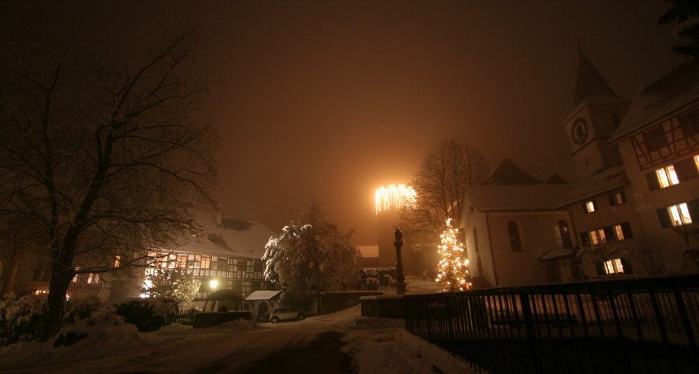 Dorfkern zur Weihnachtszeit