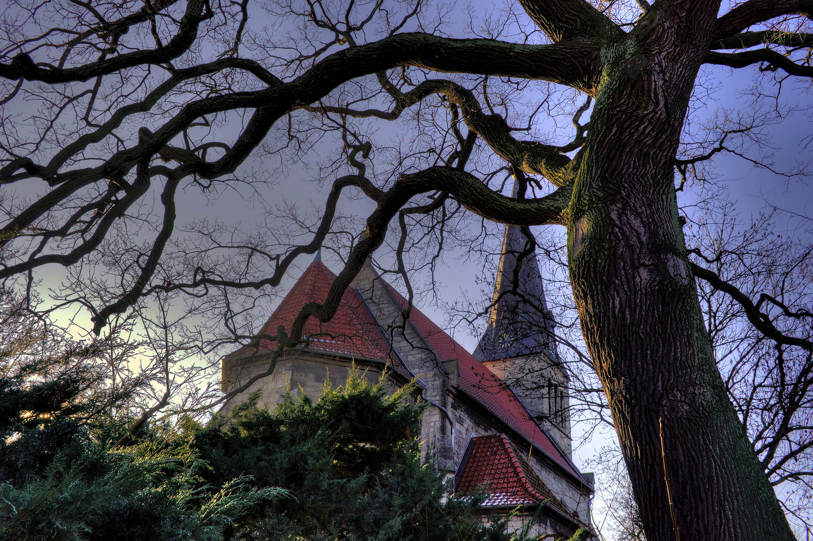 Dorfkirche Groß-Steinum Farbversion