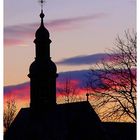 Dorfkirche im Abendrot