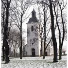 Dorfkirche im Schnee