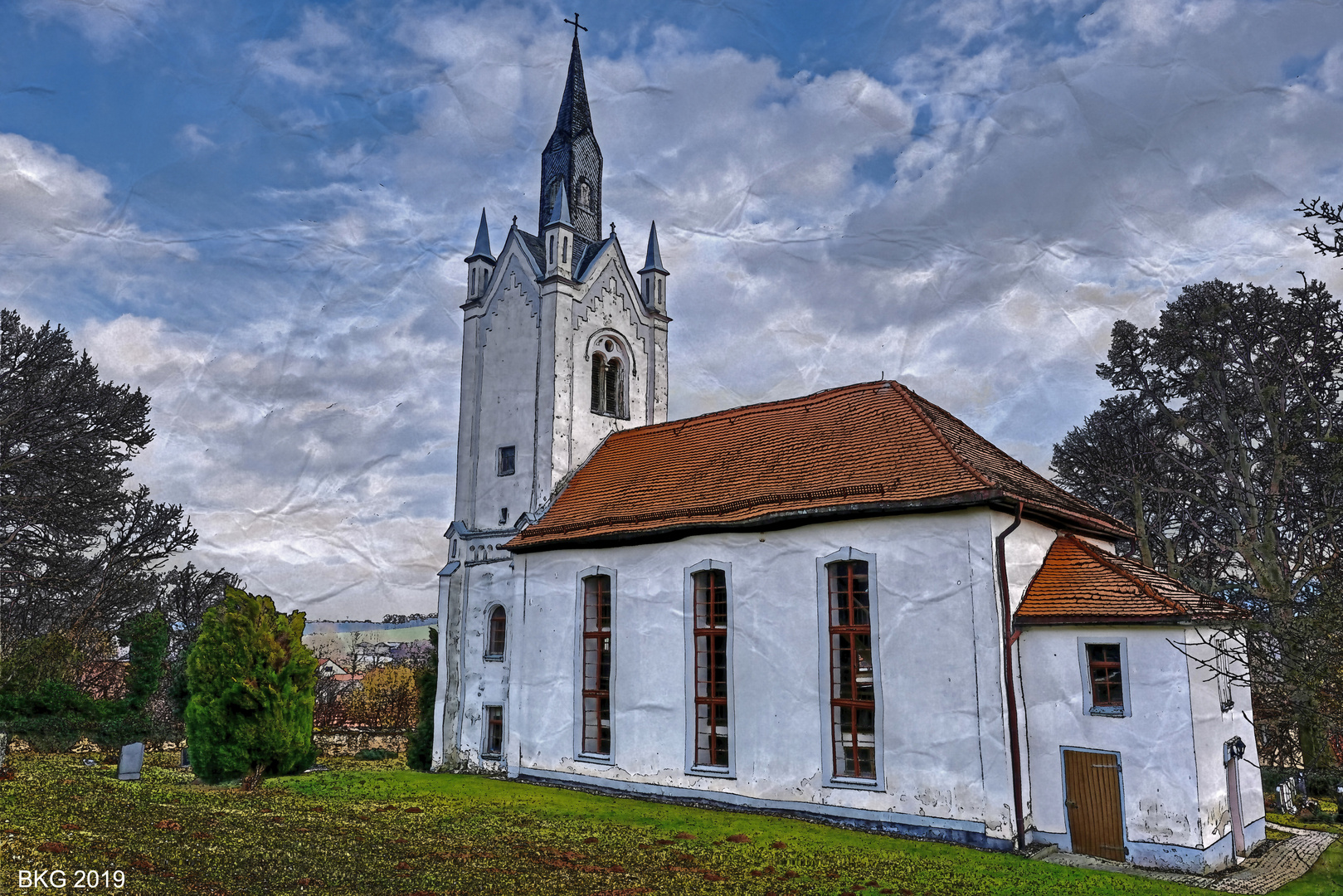 Dorfkirche Saara im Scribbel-Modus 