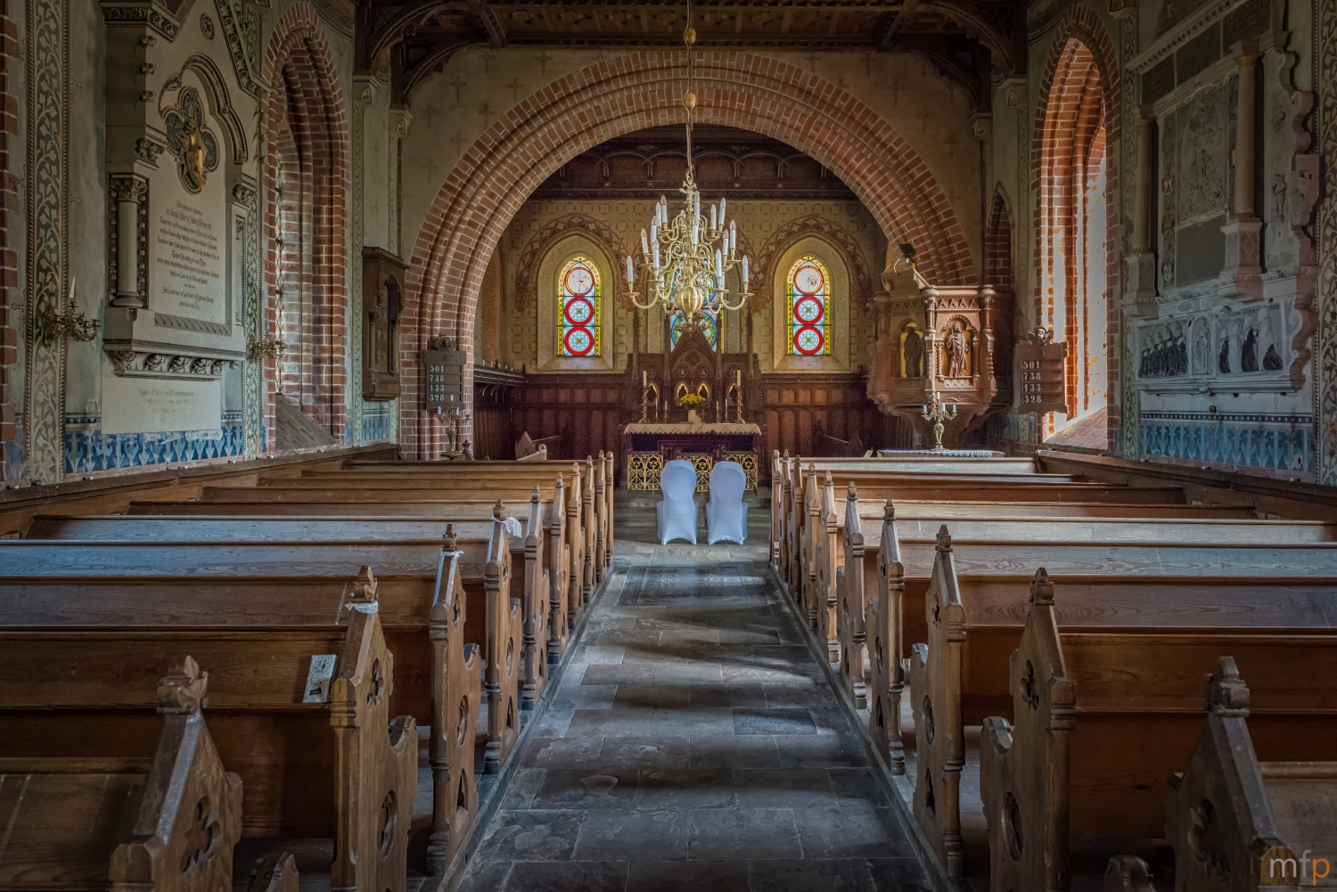 Dorfkirche Schlemmin: Blick zum Altar