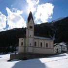 Dorfkirche von Trafoi, Italien März 2008