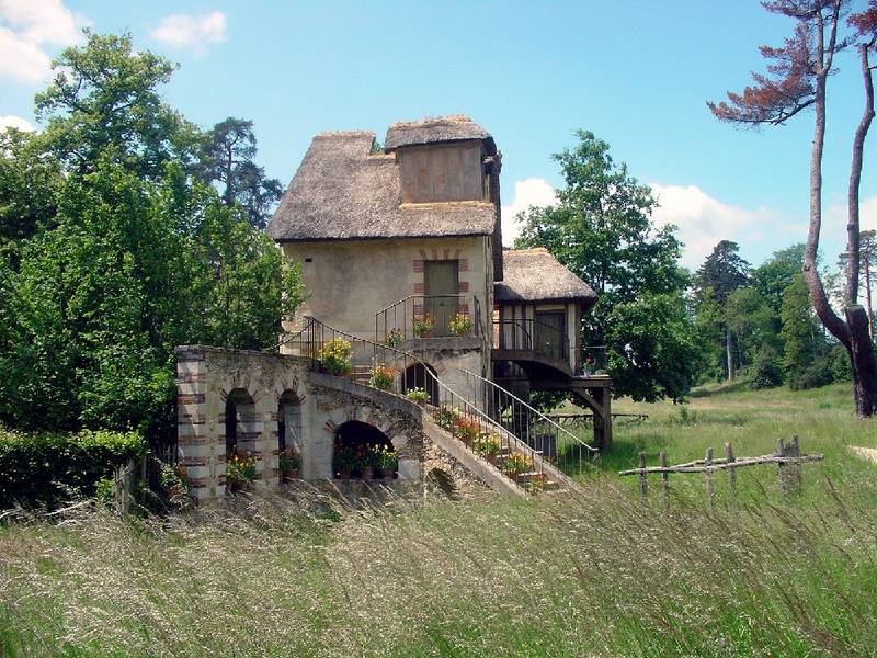 Dorflandschaft im Schloßgarten von Versailles