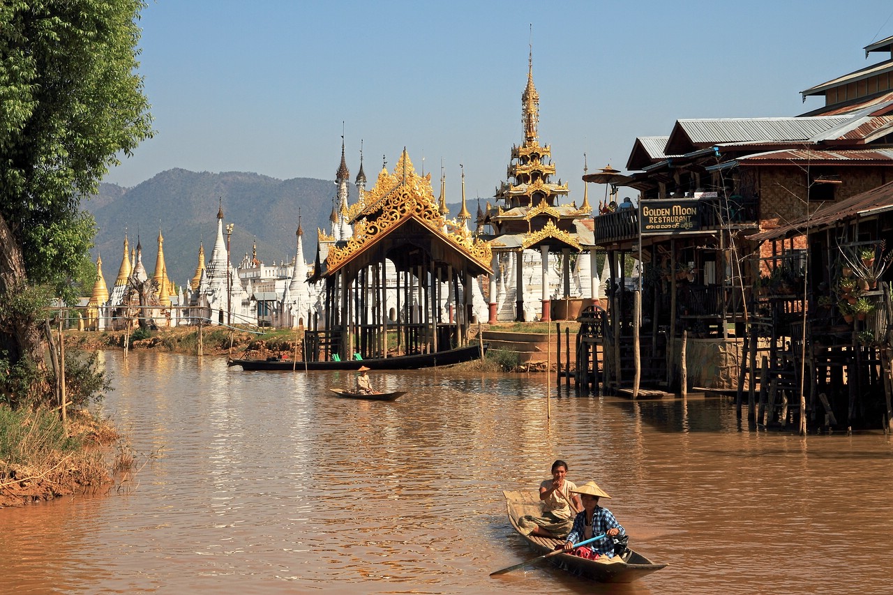 Dorfleben auf dem Inle-See