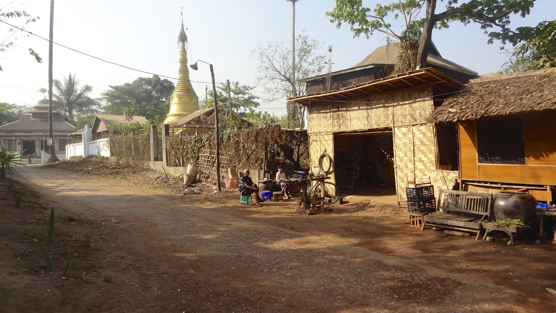 Dorfleben in Myanmar. ( Burma )