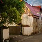 Dorfstrasse im Abendlicht