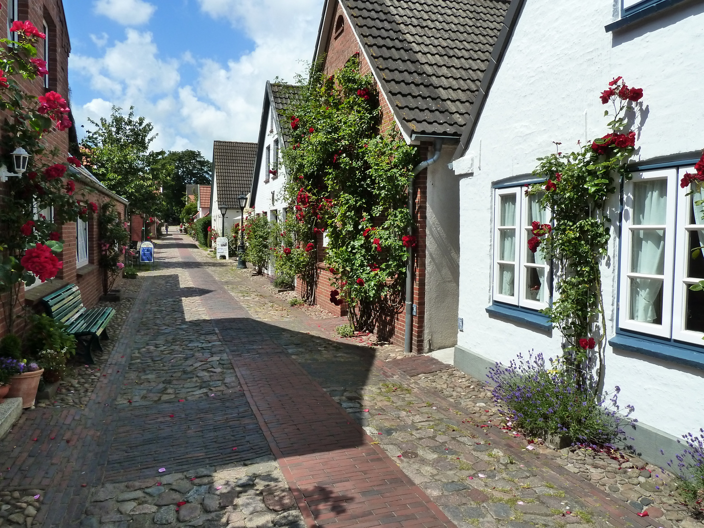 Dorfstraße in Wyk auf Föhr