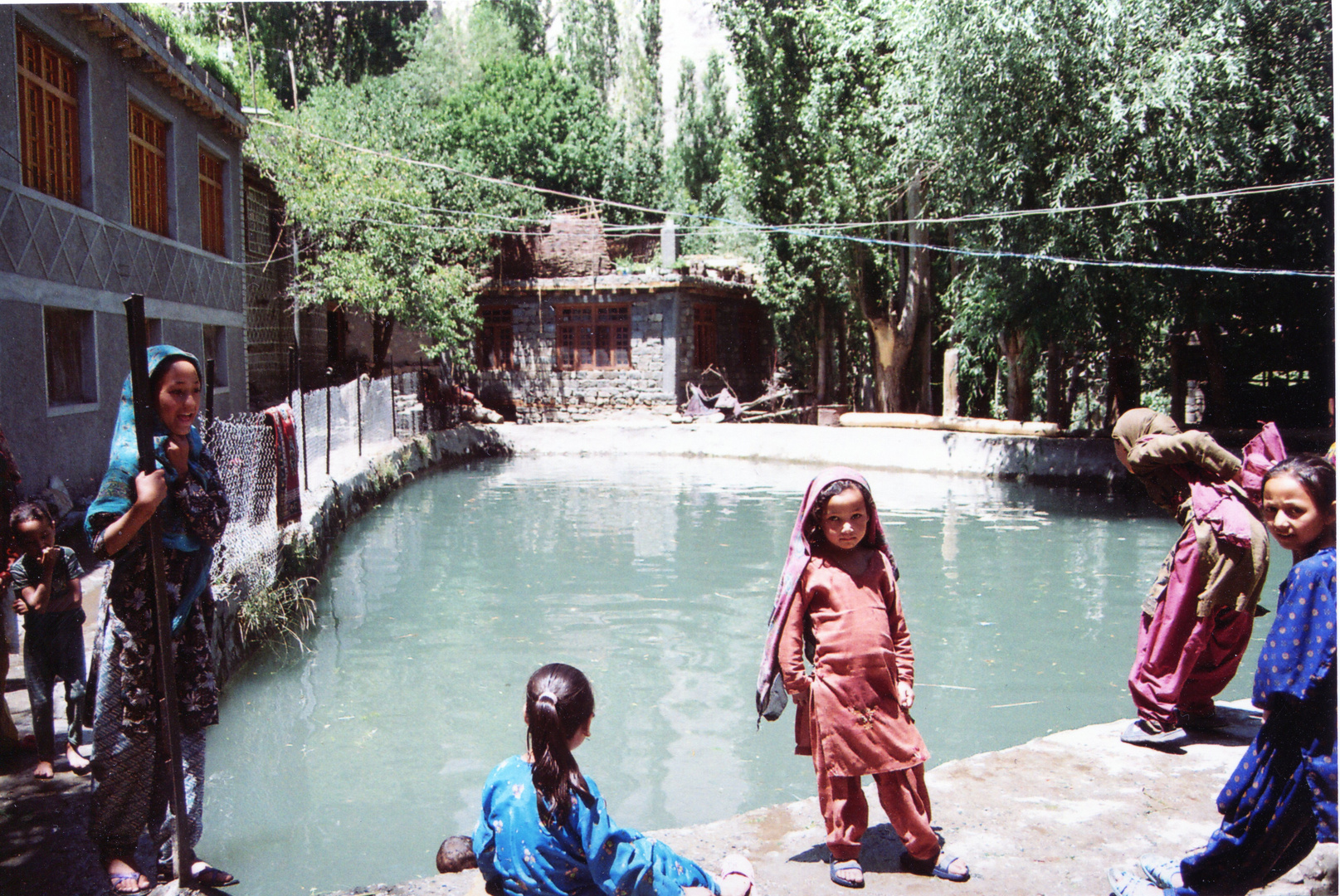 Dorfzentrum, Turtuk, indisch/pakistanische Grenze