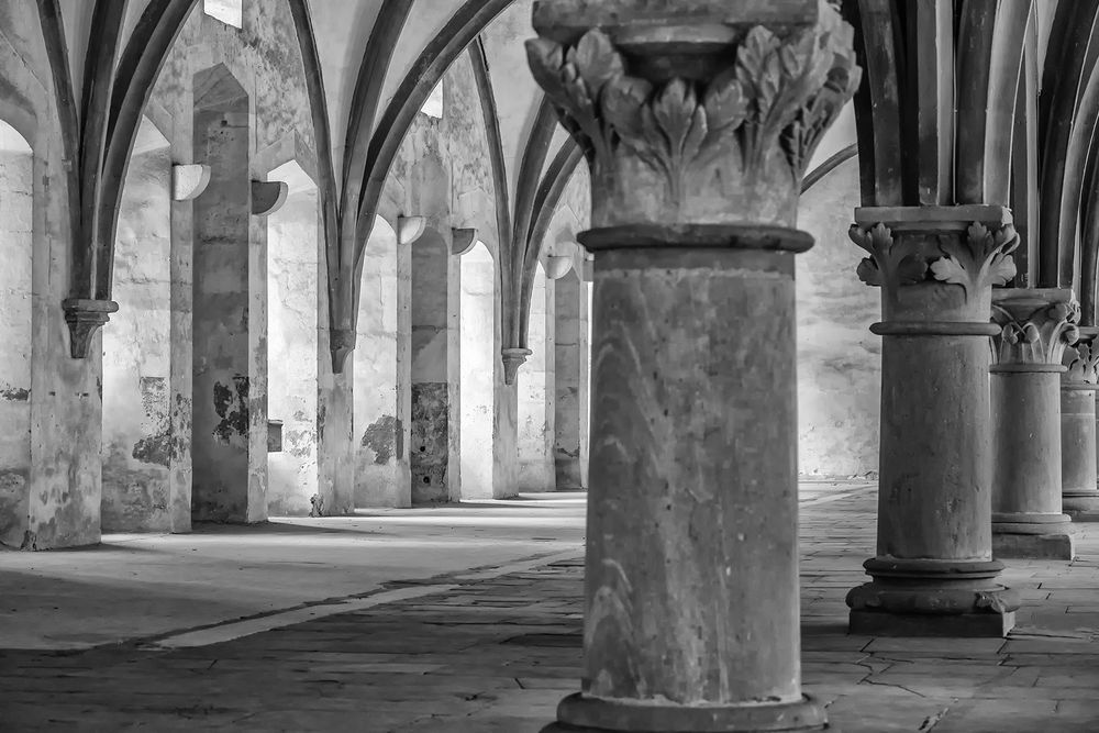 Dormitorium Foto & Bild spezial, sw, kloster Bilder auf