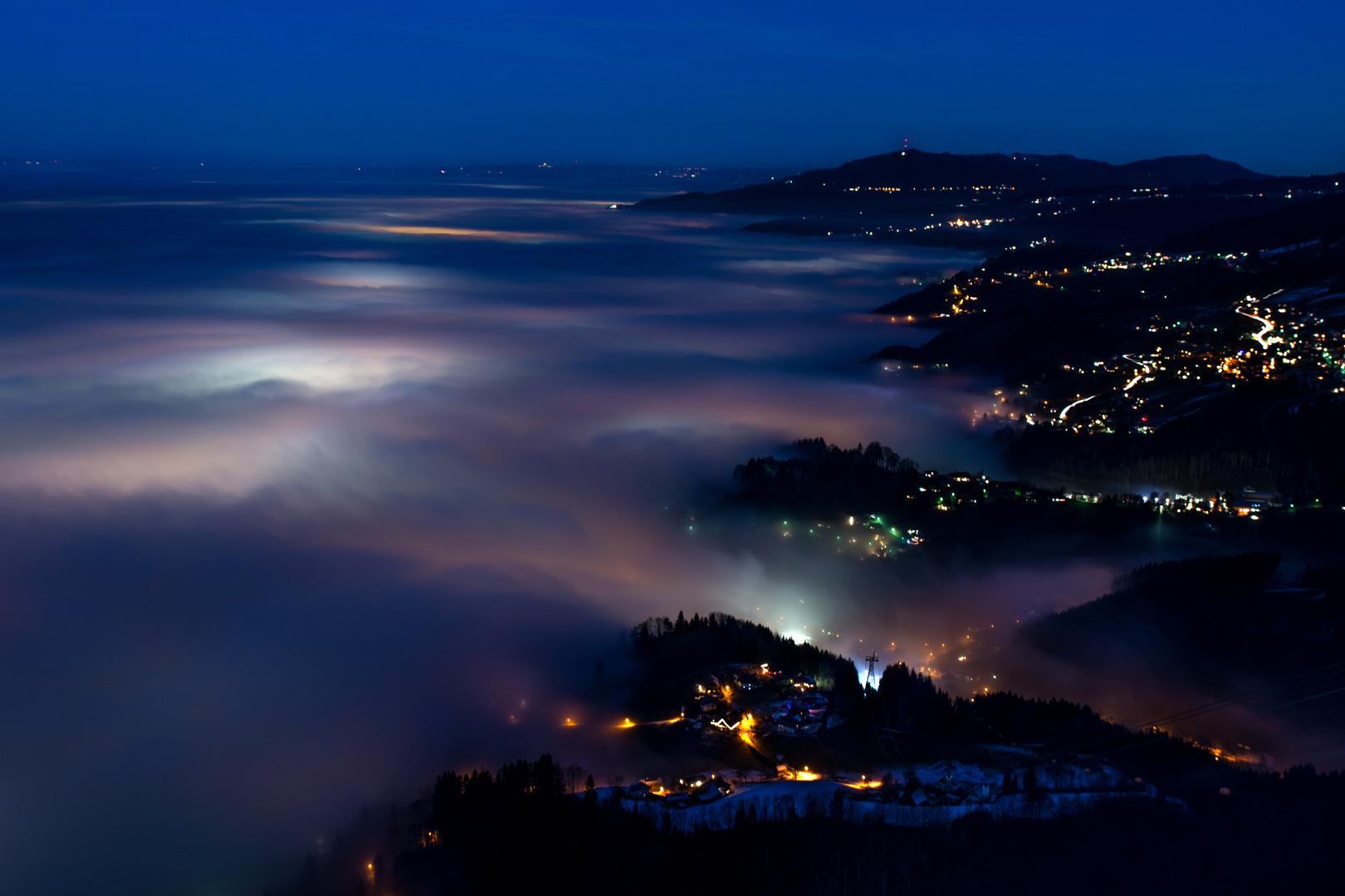 Dornbirn at night..