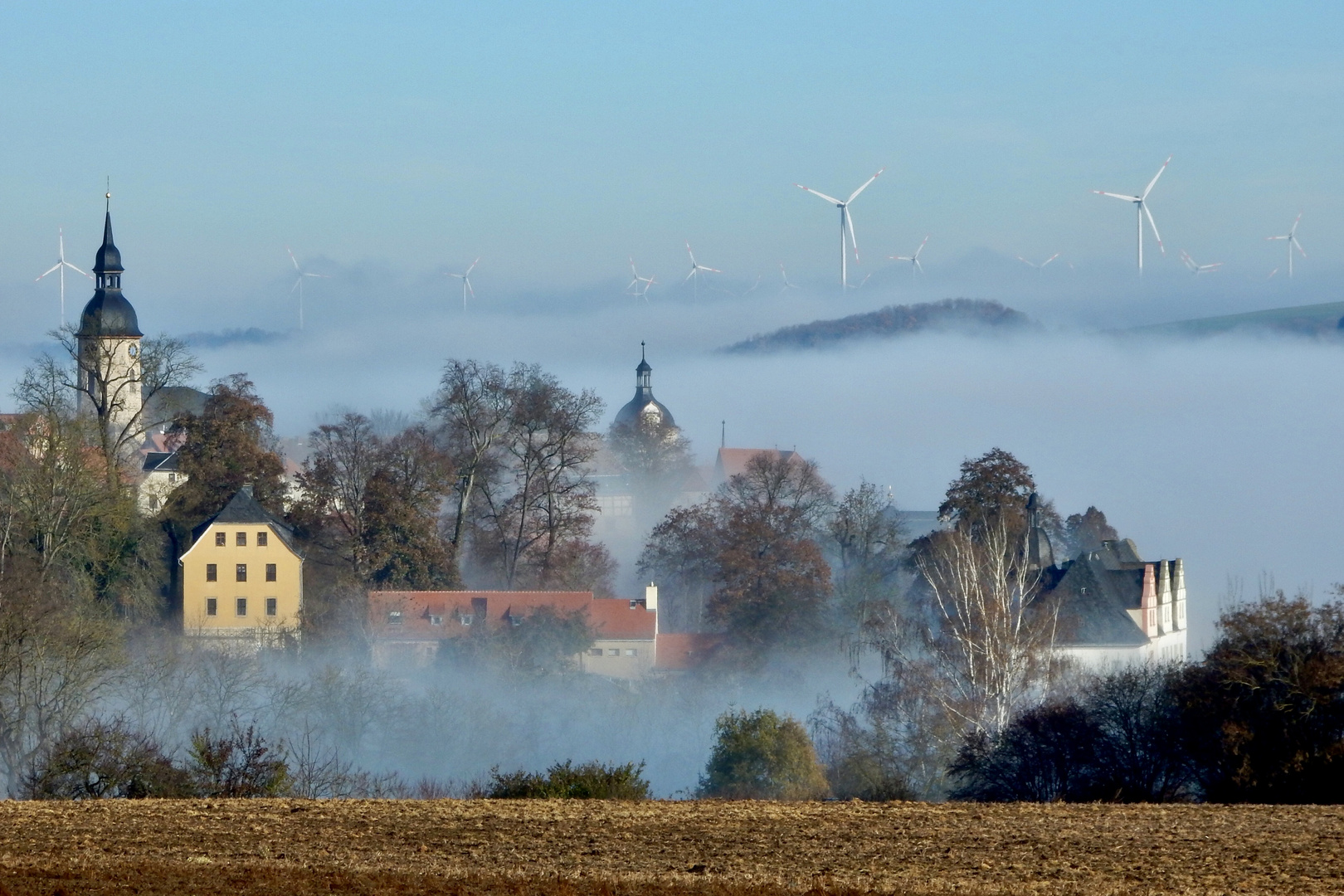 Dornburg im Nebel 