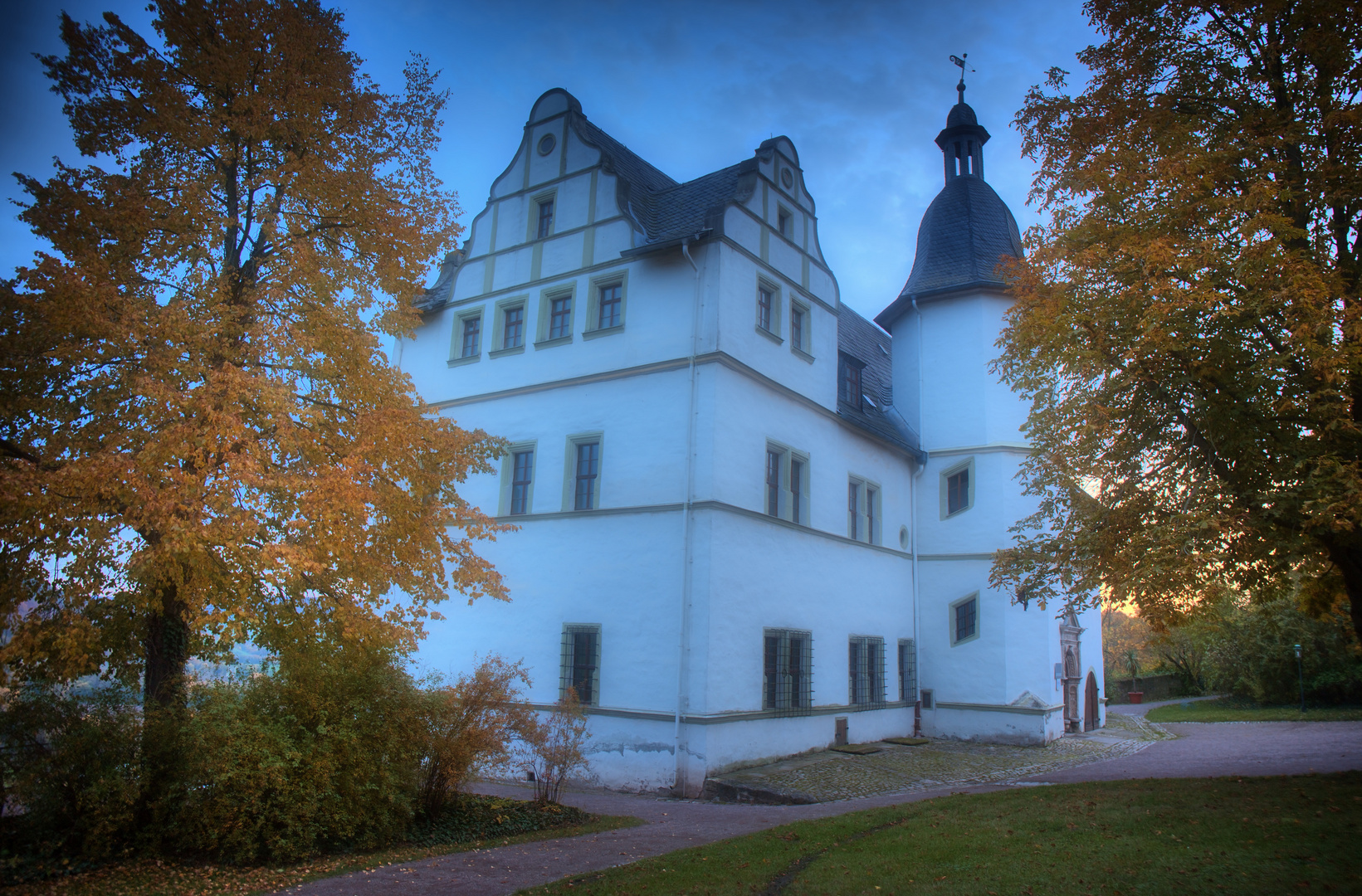 Dornburger Schlösser am Abend (4) - Renaissance-Schloss